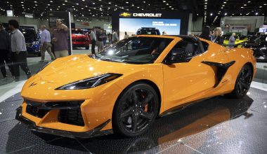 DETROIT, MI - SEPTEMBER 14: The all-new 2023 Chevrolet Corvette Z06 is shown at the 2022 North American International Auto Show on September 14, 2022 in Detroit, Michigan.The North American International Auto Show opens to the public on September 17. (Photo by Bill Pugliano/Getty Images)