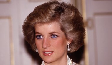 PARIS - NOVEMBER:  Diana Princess of Wales at a dinner given by President Mitterand in November, 1988 at the Elysee Palace in Paris, France during the Royal Tour of France.Diana wore a dress designed by Victor Edelstein. (Photo by David Levenson/Getty Images)